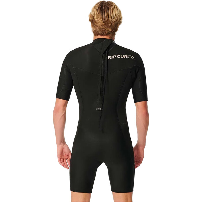 2024 Rip Curl Mens Dawn Patrol 2mm Back Zip Shorty Wetsuit 11KMSP - Black